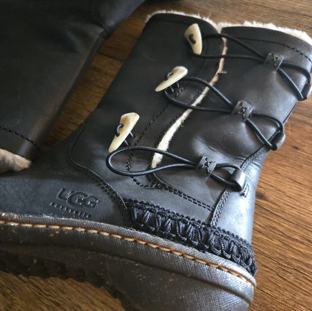 Ugg Leather Snow Boots